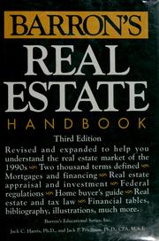 Cover of: Barron's real estate handbook by Jack C. Harris