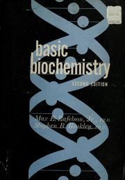 Cover of: Basic biochemistry by Max E. Rafelson, Max E. Rafelson