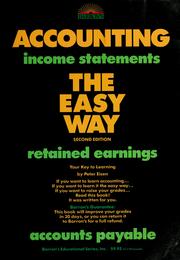 Cover of: Accounting the easy way | Peter J. Eisen