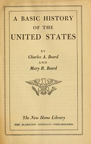 Cover of: A basic history of the United States