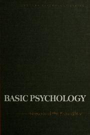 Cover of: Basic psychology. by Howard H. Kendler