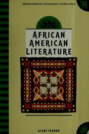 Cover of: African American literature. by 