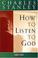 Cover of: How to listen to God