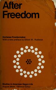 Cover of: After freedom by Hortense Powdermaker