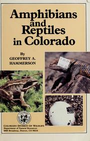 Cover of: Amphibians and reptiles in Colorado