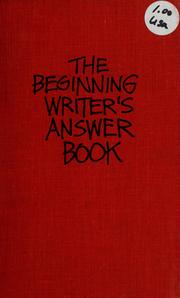 Cover of: The beginning writer's answer book