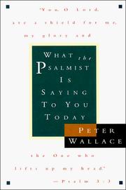 Cover of: What the Psalmist is saying to you today