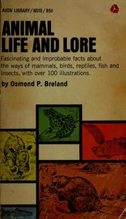 Cover of: Animal life and lore