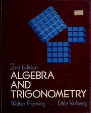 Cover of: Algebra and trigonometry