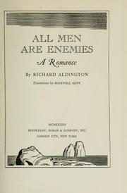 Cover of: All men are enemies by Richard Aldington