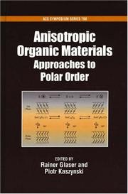 Cover of: Anisotropic Organic Materials by 
