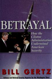 Cover of: Betrayal | Bill Gertz