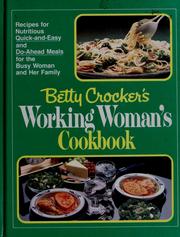 Cover of: Betty Crocker's Working woman's cookbook.