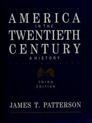 Cover of: America in the twenthieth century: a history
