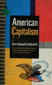 Cover of: American capitalism by John Kenneth Galbraith