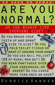 Cover of: Are you normal?