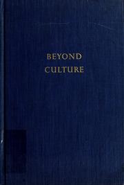 Cover of Beyond culture