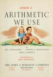 Cover of: Arithmetic we use