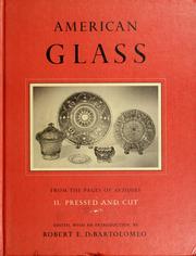 Cover of: American glass, from the pages of Antiques