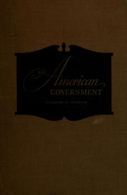 Cover of: The American government by Charles Edward Merriam