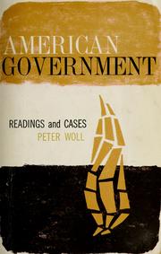 Cover of: American Government: readings and cases.