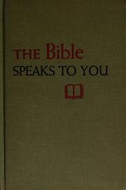 Cover of: The Bible speaks to you. by Robert McAfee Brown
