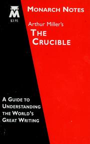 Cover of: Arthur Miller's The crucible by Joan Thellusson Nourse