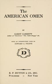 Cover of: The American omen. | Garet Garrett