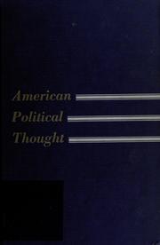 Cover of: American political thought.