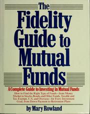 Cover of: The Fidelity guide to mutual funds by Time-Life Books