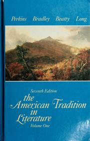 Cover of: The American tradition in literature.