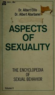 Cover of: Aspects of sexuality by Albert Ellis