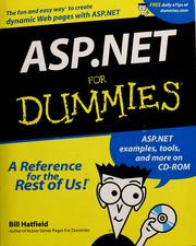Cover of: ASP.net for dummies