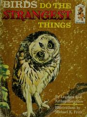 Cover of: Birds do the strangest things by Leonora Hornblow