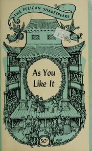 Cover of: As you like it. by William Shakespeare