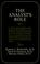 Cover of: The analyst's role