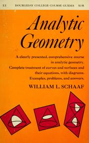 Cover of: Analytic geometry: a college course guide.