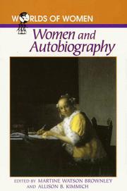 Cover of: Women and autobiography