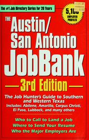 Cover of: Austin/san antonio jobbank by 