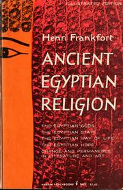 Ancient Egyptian religion by Henri Frankfort