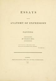 Cover of: Essays on the anatomy of expression in painting