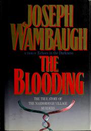 Cover of: The blooding by Joseph Wambaugh