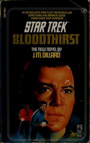 Cover of: Bloodthirst by J. M. Dillard