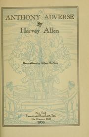 Cover of: Anthony Adverse by Hervey Allen