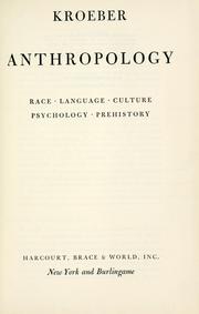 Cover of Anthropology