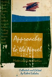 Cover of: Approaches to the novel: materials for a poetics