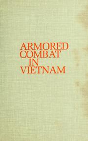 Cover of: Armored combat in Vietnam