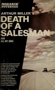 Cover of: Arthur Miller's Death of a salesman and All my sons. by Joan Thellusson Nourse
