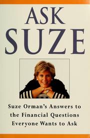 Cover of: Ask Suze: Suze Orman's Answers to the Financial Questions Everyone Wants to Ask