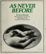Cover of: As never before